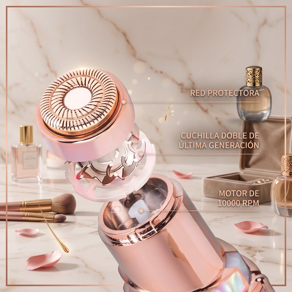 Depiladora Facial NovaGlow™ - Piel Suave y Sin Dolor